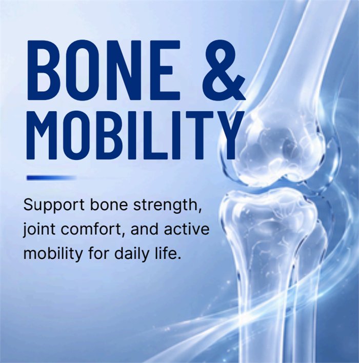 Bone & Mobility — Support bone strength, joint comfort, and active mobility for daily life.